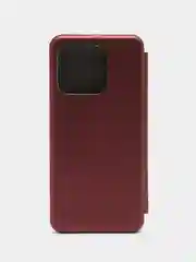 Багровый чехол-книжка для Honor X8A, Хонор Х8А