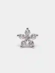 Пирсинг для носа "Silver" со стержнем из титановой стали