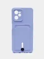 Аметистовый чехол силиконовый для Realme C35,  Реалми С35, прозрачный