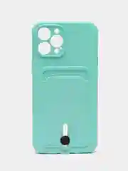 Мятный чехол для iPhone 12 Pro Max силиконовый, Айфон Про Макс