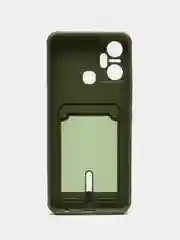 Зелёный хаки силиконовый чехол для Infinix Smart 6 Plus (Инфиникс смарт 6 плюс)