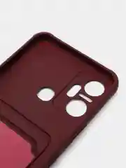 Тёмно-бордовый силиконовый чехол для Infinix Smart 6 Plus (Инфиникс смарт 6 плюс)