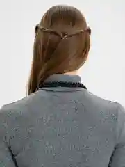 Черный бусы из искусственного жемчуга
