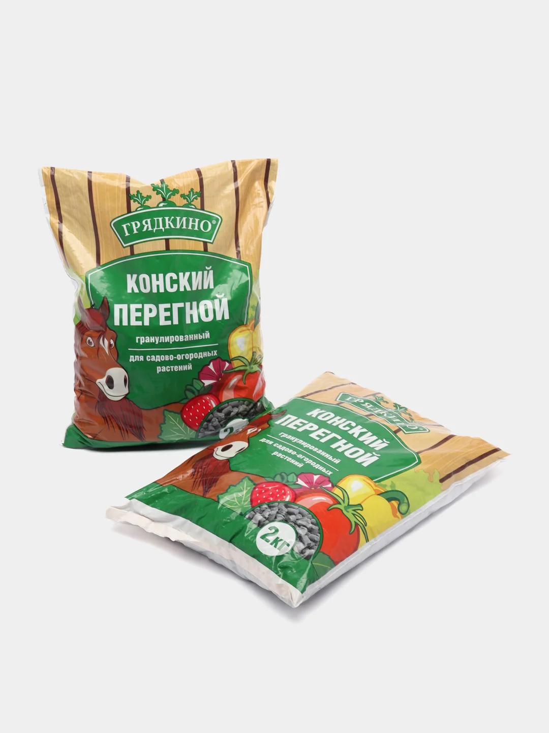Конский перегной для садово-огородных растений, гранулированный