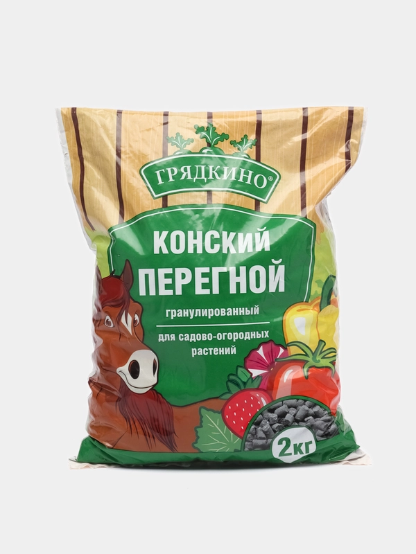 Конский перегной для садово-огородных растений, гранулированный