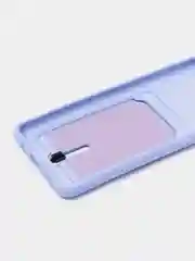 Аметистовый силиконовый противоударный чехол с карманом для Samsung Galaxy A51 4G (Самсунг А51 4 Джи)