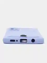 Аметистовый силиконовый противоударный чехол с карманом для Samsung Galaxy A51 4G (Самсунг А51 4 Джи)
