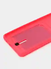 Фуксия силиконовый противоударный чехол с карманом для Samsung Galaxy A51 4G (Самсунг А51 4 Джи)