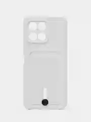 Белый силиконовый чехол для Huawei Honor X6/ X8 5G, Хонор X6/ X8 5 Джи, защита камеры