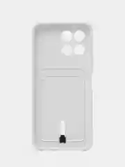 Белый силиконовый чехол для Huawei Honor X6/ X8 5G, Хонор X6/ X8 5 Джи, защита камеры