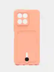 Пастельно-коралловый силиконовый чехол для Huawei Honor X6/ X8 5G, Хонор X6/ X8 5 Джи, защита камеры