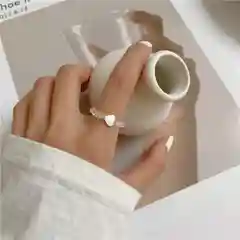 Прозрачный кольца из бисера