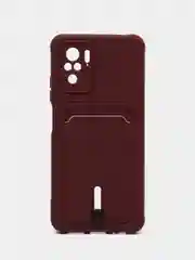 Тёмно-бордовый силиконовый чехол для Xiaomi Redmi Note 10 4G/Note 10s (Сяоми Редми Нот 10 4G/Нот 10s)