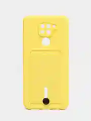 Желтый силиконовый чехол для Xiaomi Redmi Note 9/10X 4G (Сяоми Редми нот 9/10Х 4G)