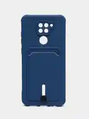 Синий силиконовый чехол для Xiaomi Redmi Note 9/10X 4G (Сяоми Редми нот 9/10Х 4G)