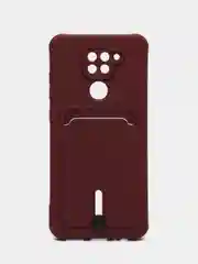 Тёмно-бордовый силиконовый чехол для Xiaomi Redmi Note 9/10X 4G (Сяоми Редми нот 9/10Х 4G)