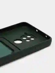 Тёмно-зелёный силиконовый чехол для Xiaomi Redmi Note 9/10X 4G (Сяоми Редми нот 9/10Х 4G)