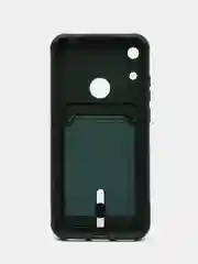 Тёмно-зелёный чехол для Huawei Honor 8A/ Y6 2019 (Хонор 8A / Y6 2019), с карманом