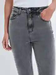 Серый джинсы skinny женские с высокой посадкой