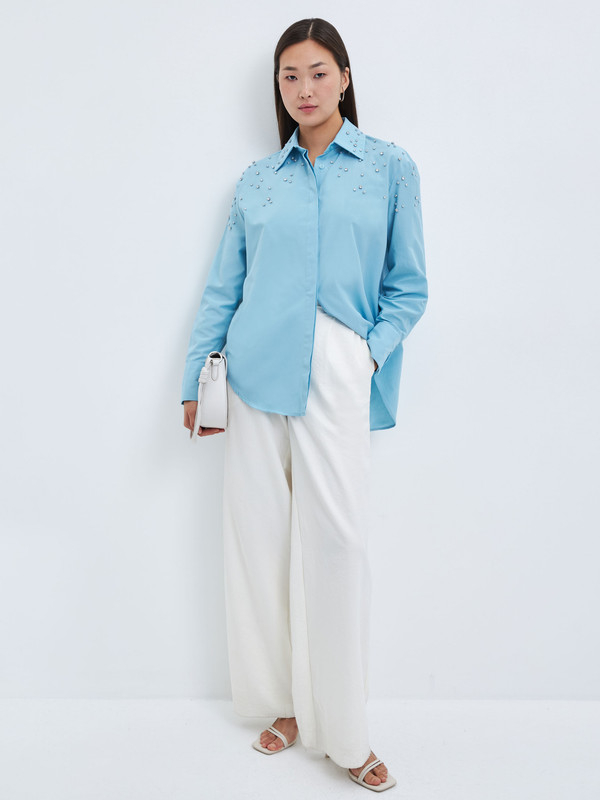 Фланелевая рубашка свободного кроя для женщин – купить в официальном интернет-магазине Marc O'Polo