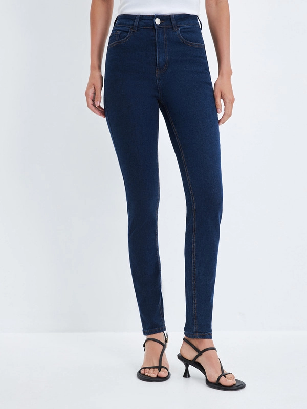 Джинсы skinny женские с высокой посадкой