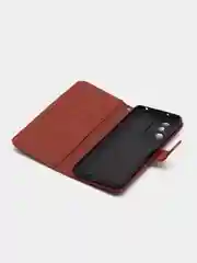 Багровый чехол-книжка с магнитной застежкой для Xiaomi 13 Lite (Сяоми 13 Лайт)