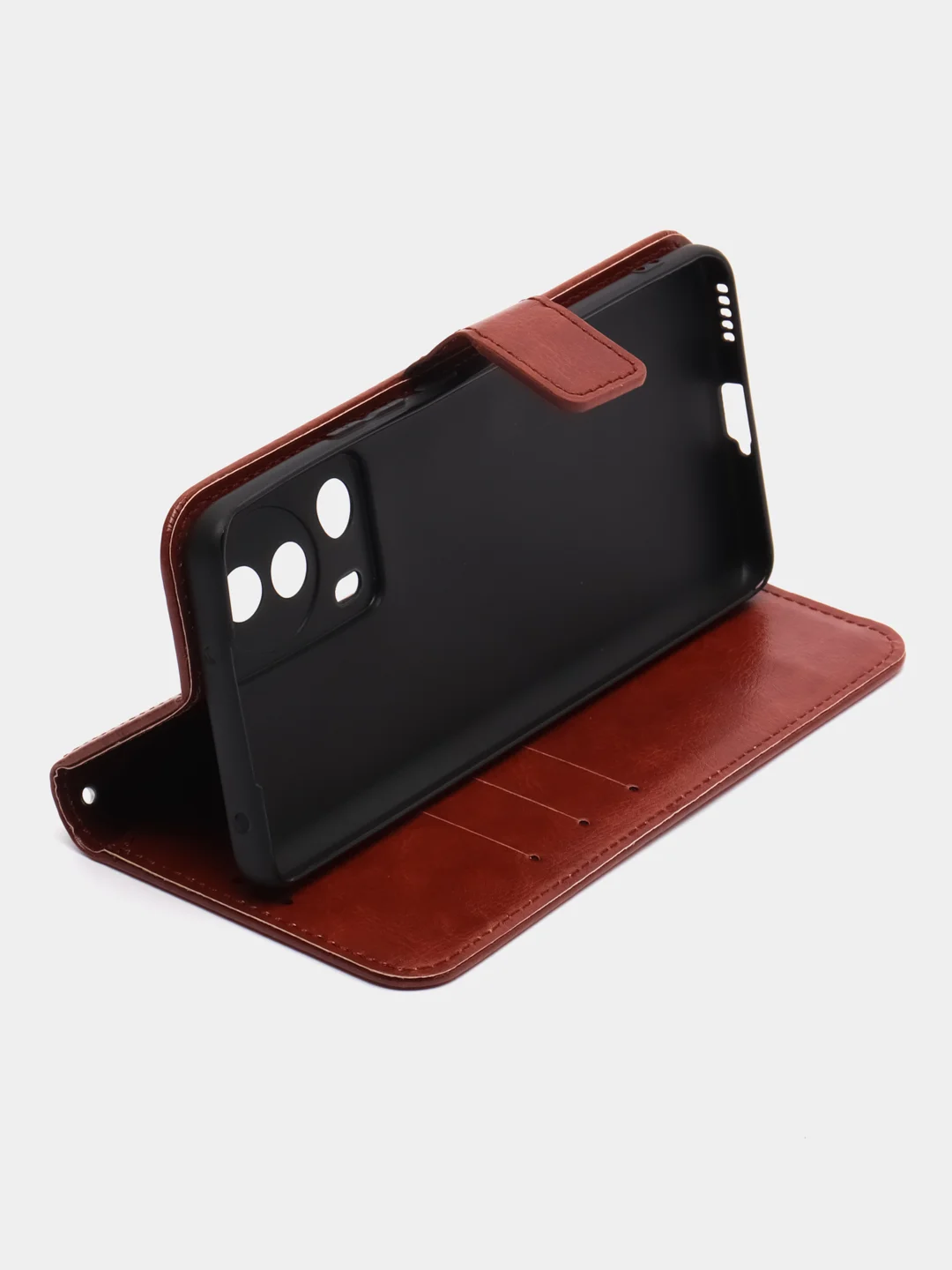 Багровый чехол-книжка с магнитной застежкой для Xiaomi 13 Lite (Сяоми 13 Лайт)