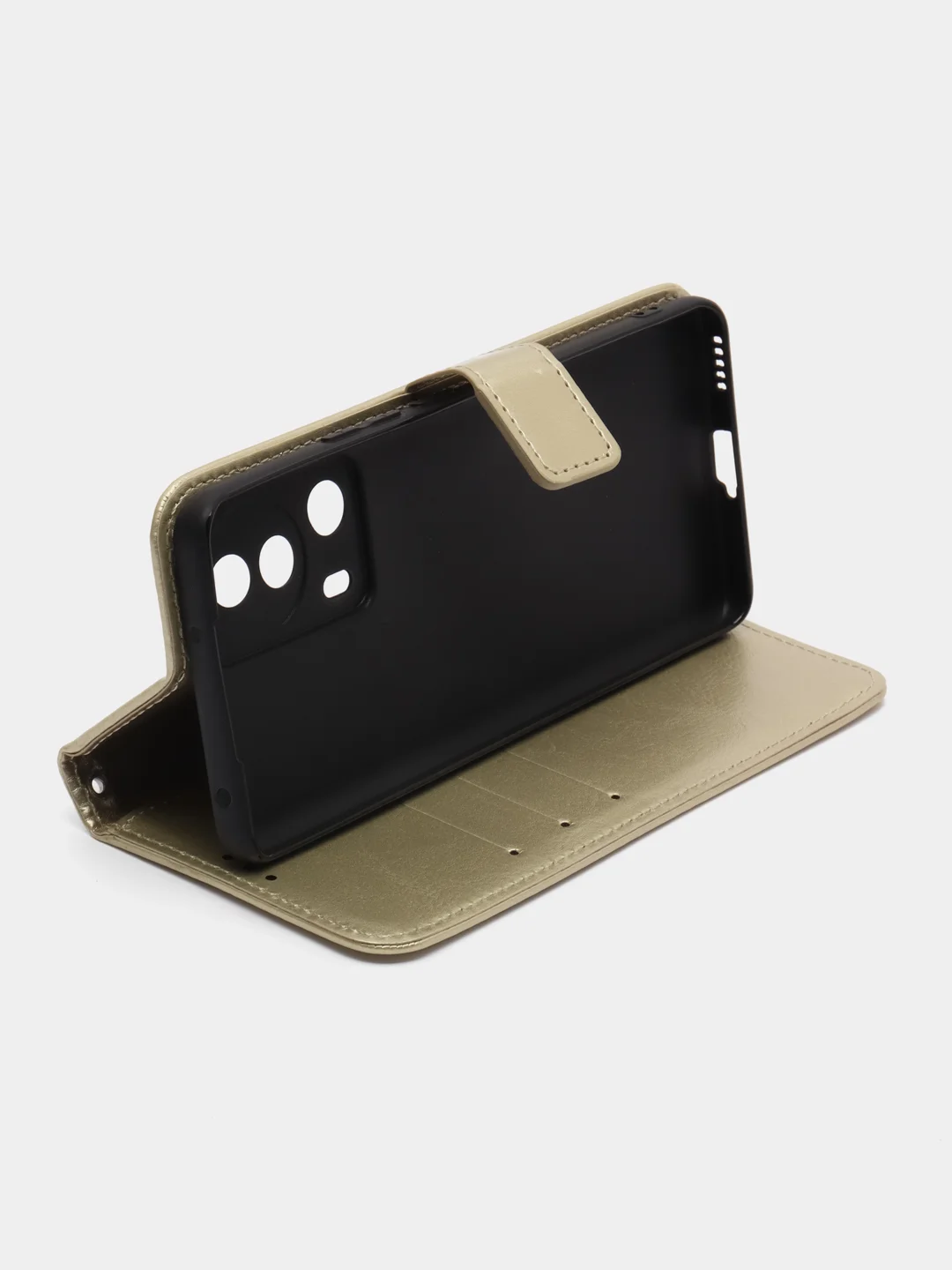 Золотой чехол-книжка с магнитной застежкой для Xiaomi 13 Lite (Сяоми 13 Лайт)