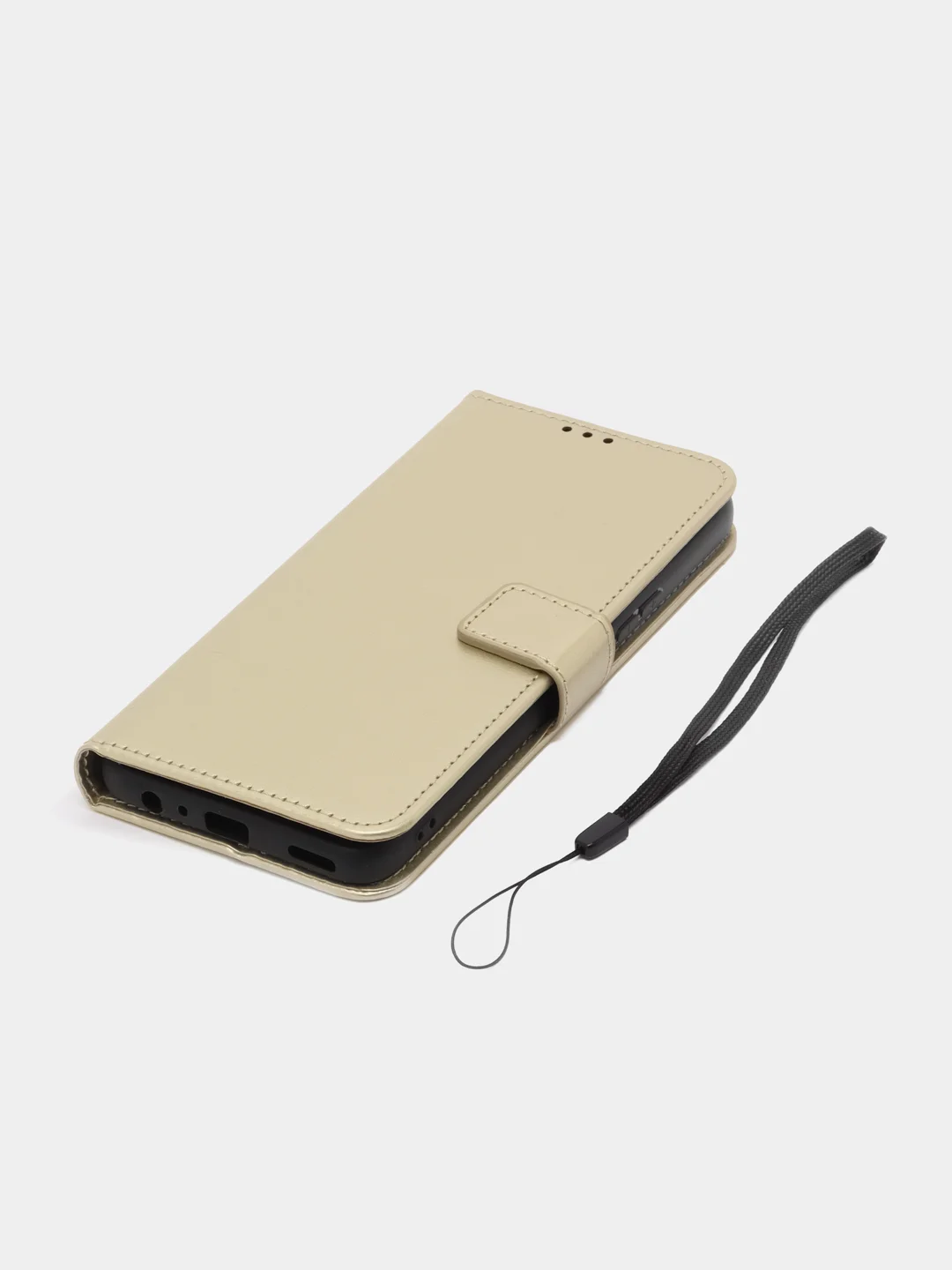 Золотой чехол-книжка с магнитной застежкой для Honor X8 4G (ХОНОР Х8 4 Джи/Х8 4г/Икс 8)