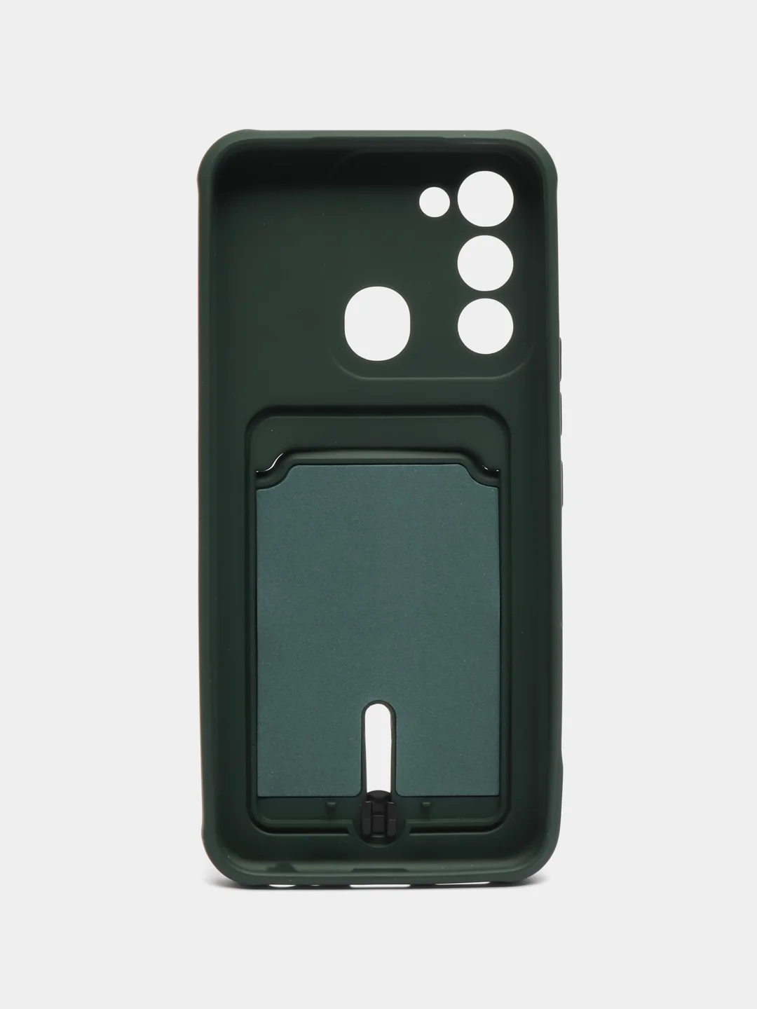 Тёмно-зелёный чехол силиконовый для Tecno Spark 8C/Go 2022 (Техно Спарк 8C/Go 2022)