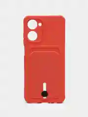Коралловый силиконовый чехол для Realme 10 4G (Реалми 10 4G), прозрачный