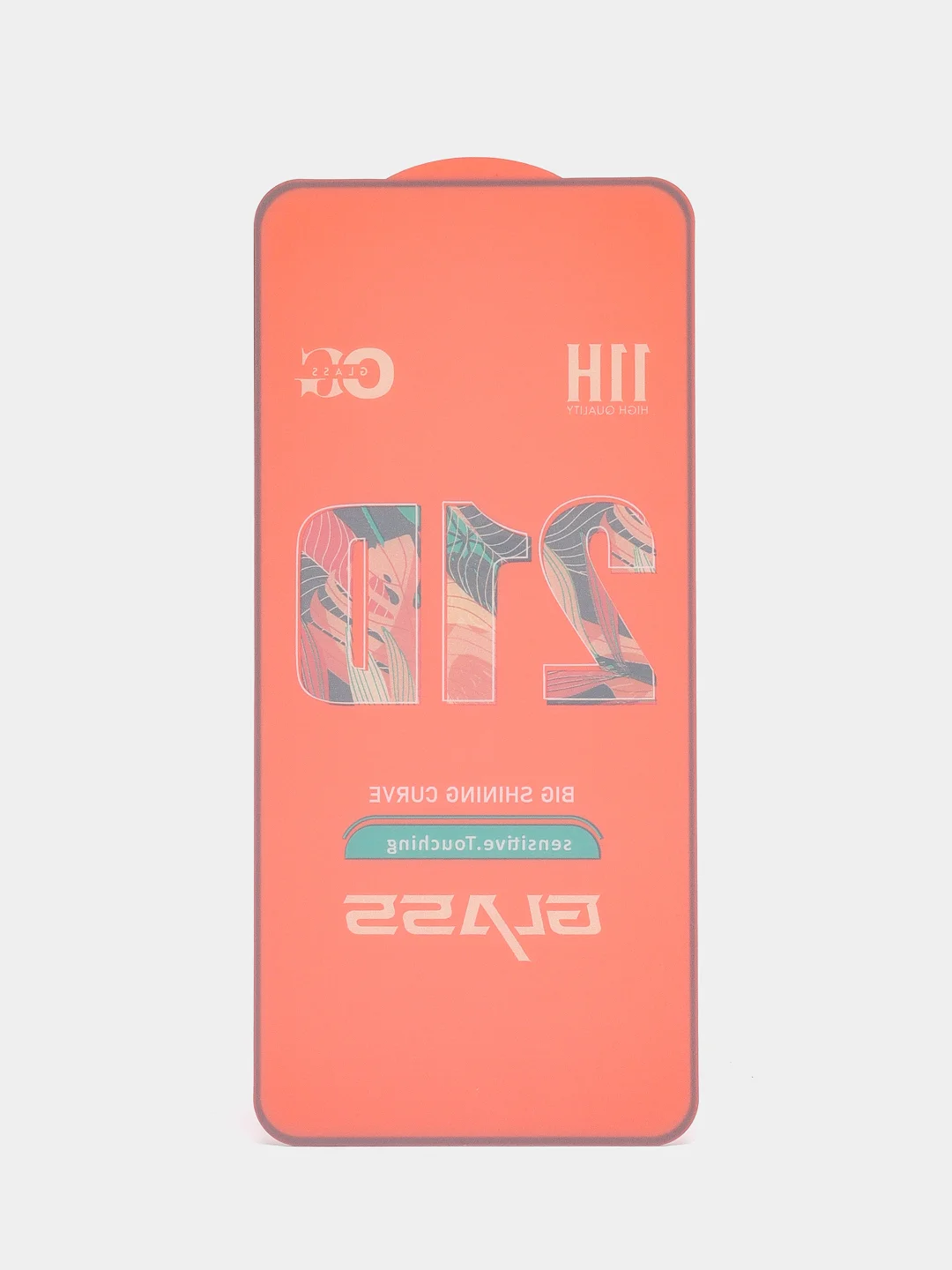 Защитное стекло КАРТОФАН для ZTE Blade V2020 с олеофобным покрытием и черной рамкой