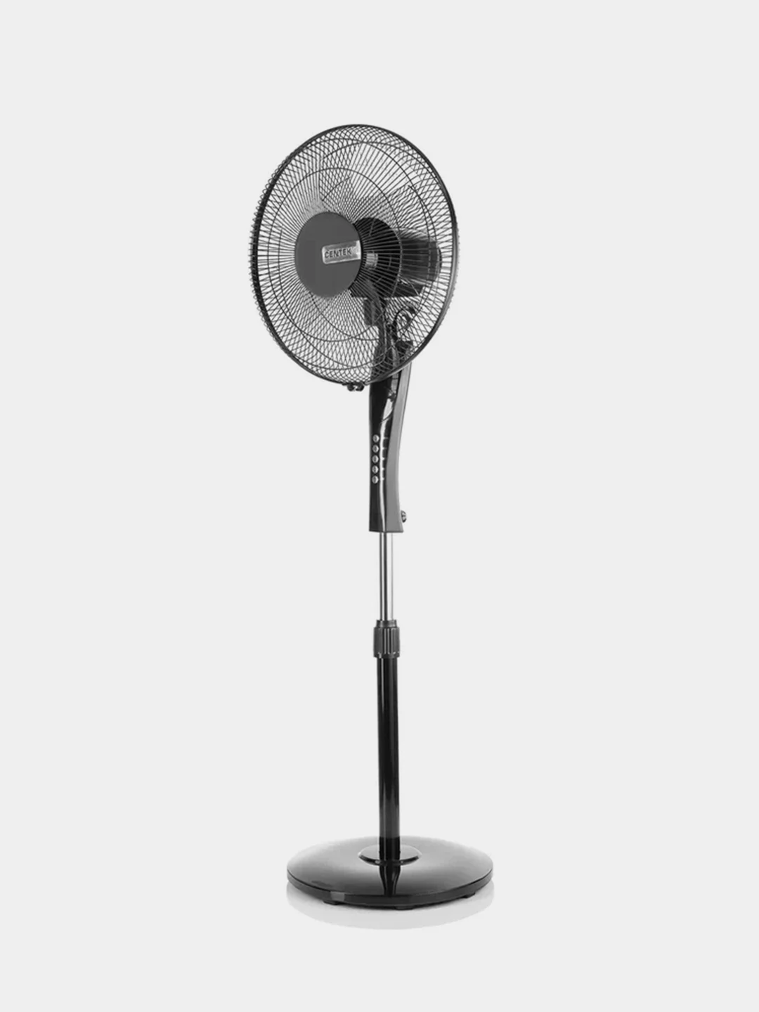 Вентилятор напольный Centek CT-5016 Black <65Вт>  Пульт ДУ, LED, 43см, 1.3м, 3 скорости, автоповорот
