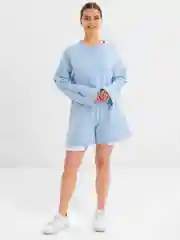 Голубой комплект: шорты и кофта