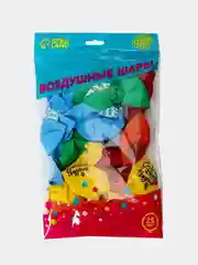 Шар латексный "С Днём Рождения. Подарок с бантом", 12"