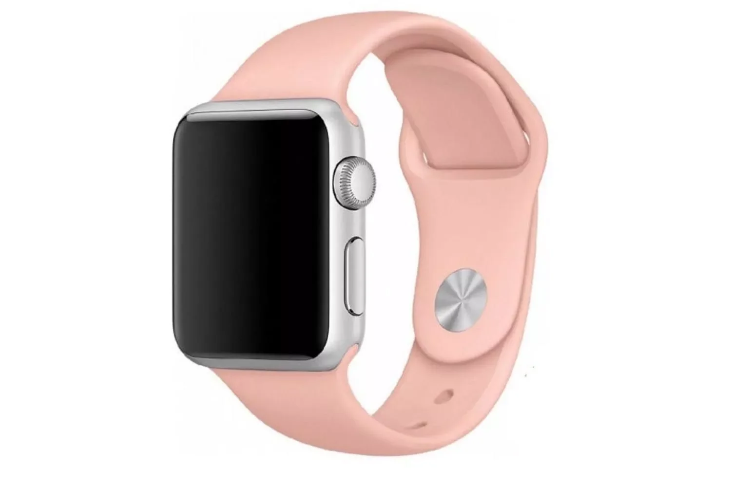 Пудровый ремешок силиконовый Apple Watch