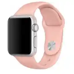 Пудровый ремешок силиконовый Apple Watch