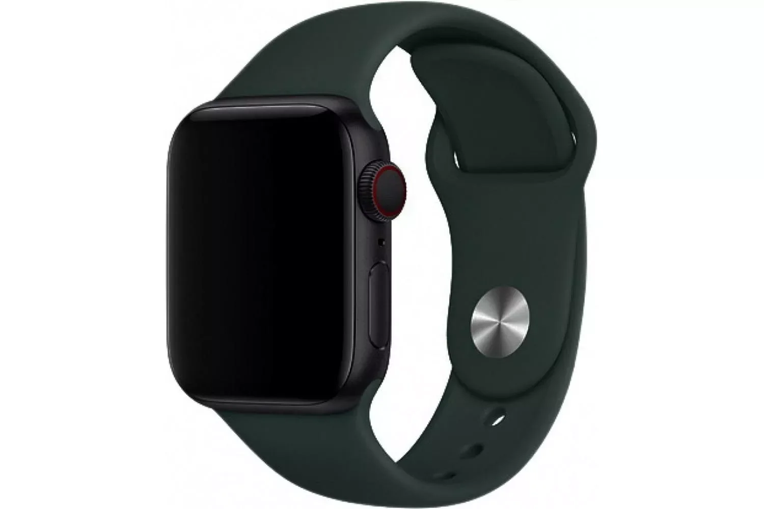Тёмно-зелёный ремешок силиконовый Apple Watch