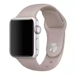 Песочный хаки ремешок силиконовый Apple Watch