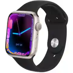 Черный ремешок силиконовый Apple Watch