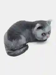 Мыло ручной работы "Кошка лежит серая"