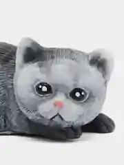 Мыло ручной работы "Кошка лежит серая"