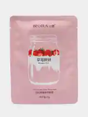 Розовый маска для лица тканевая, увлажняющая
