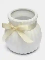 Белый ваза для цветов/сухоцветов, керамика