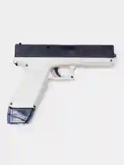 Синий водный пистолет детский GLOCK WATER GUN электрический на аккумуляторе / Детский пистолет