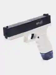 Синий водный пистолет детский GLOCK WATER GUN электрический на аккумуляторе / Детский пистолет