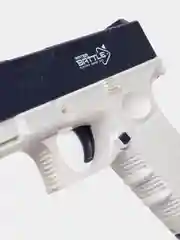 Синий водный пистолет детский GLOCK WATER GUN электрический на аккумуляторе / Детский пистолет