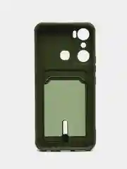 Зелёный хаки силиконовый чехол для Infinix Hot 20i (инфиникс хот 20i)