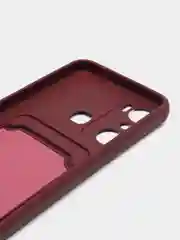 Тёмно-бордовый силиконовый чехол для Infinix Hot 20i (инфиникс хот 20i)