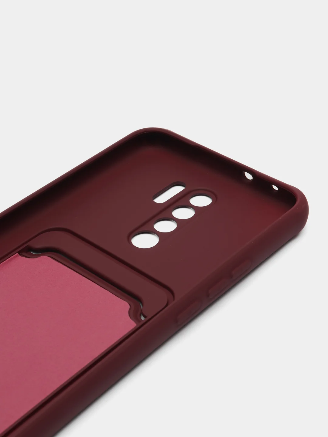 Тёмно-бордовый силиконовый чехол для Xiaomi Redmi 9 (Сяоми редми 9)